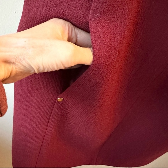 Lafayette 148 Sheath Shift Short Sleeve Wool Dress - Picture 5 of 11